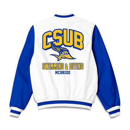 CSU Bakersfield - NCAA Men's Swimming & Diving : Josh McBride - Bomber Jacket-1