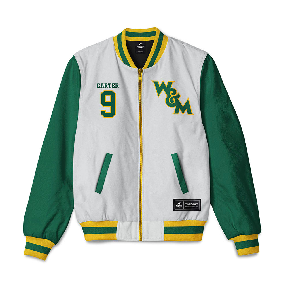 William & Mary - NCAA Women's Volleyball : Ava Carter - Bomber Jacket-0