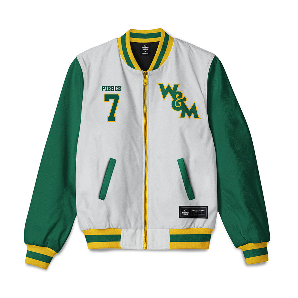 William & Mary - NCAA Women's Basketball : Dynasti Pierce - Bomber Jacket-0