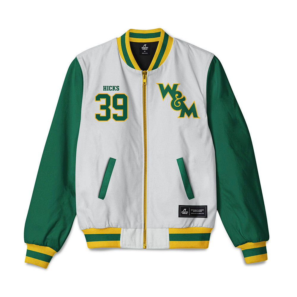 William & Mary - NCAA Football : Stephon Hicks - Bomber Jacket-0