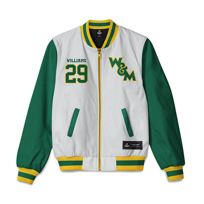 William & Mary - NCAA Football : Elijah Williams - Bomber Jacket-0