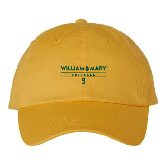 William & Mary - NCAA Football : Khylil Johnson - Dad Hat-0