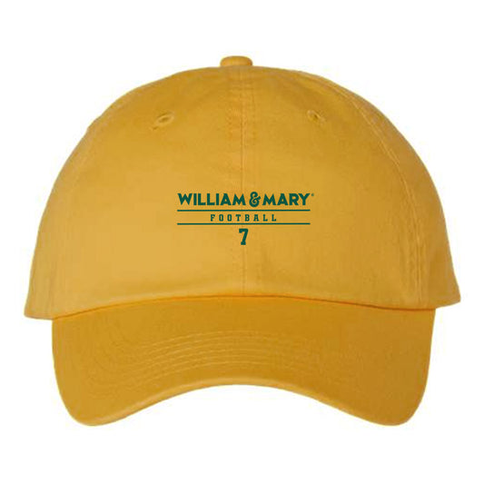 William & Mary - NCAA Football : Stephon Hicks - Dad Hat-0