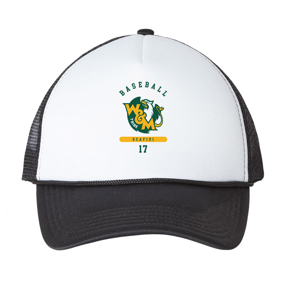 William & Mary - NCAA Baseball : Witt Scafidi - Trucker Hat-0