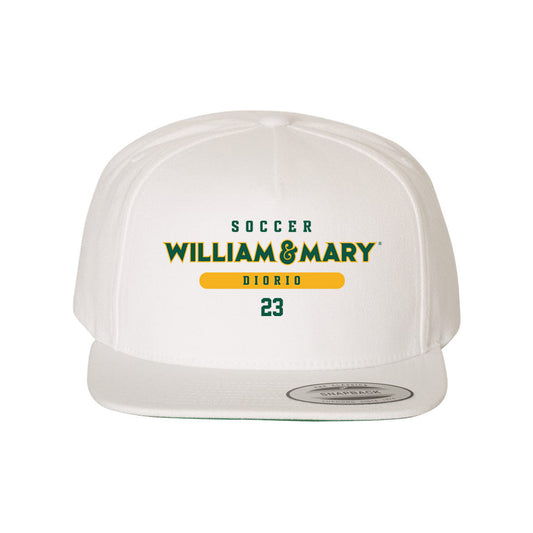 William & Mary - NCAA Men's Soccer : Michael DiOrio - Snapback Hat-0