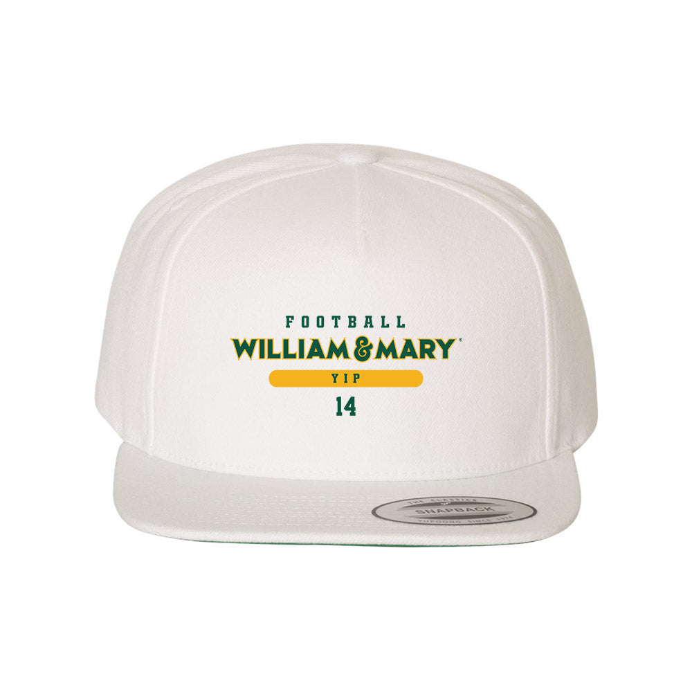 William & Mary - NCAA Football : Ethan Yip - Snapback Hat