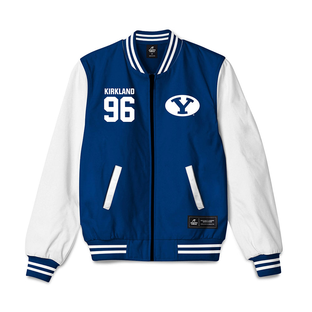 BYU - NCAA Football : Justin Kirkland - Bomber Jacket-0