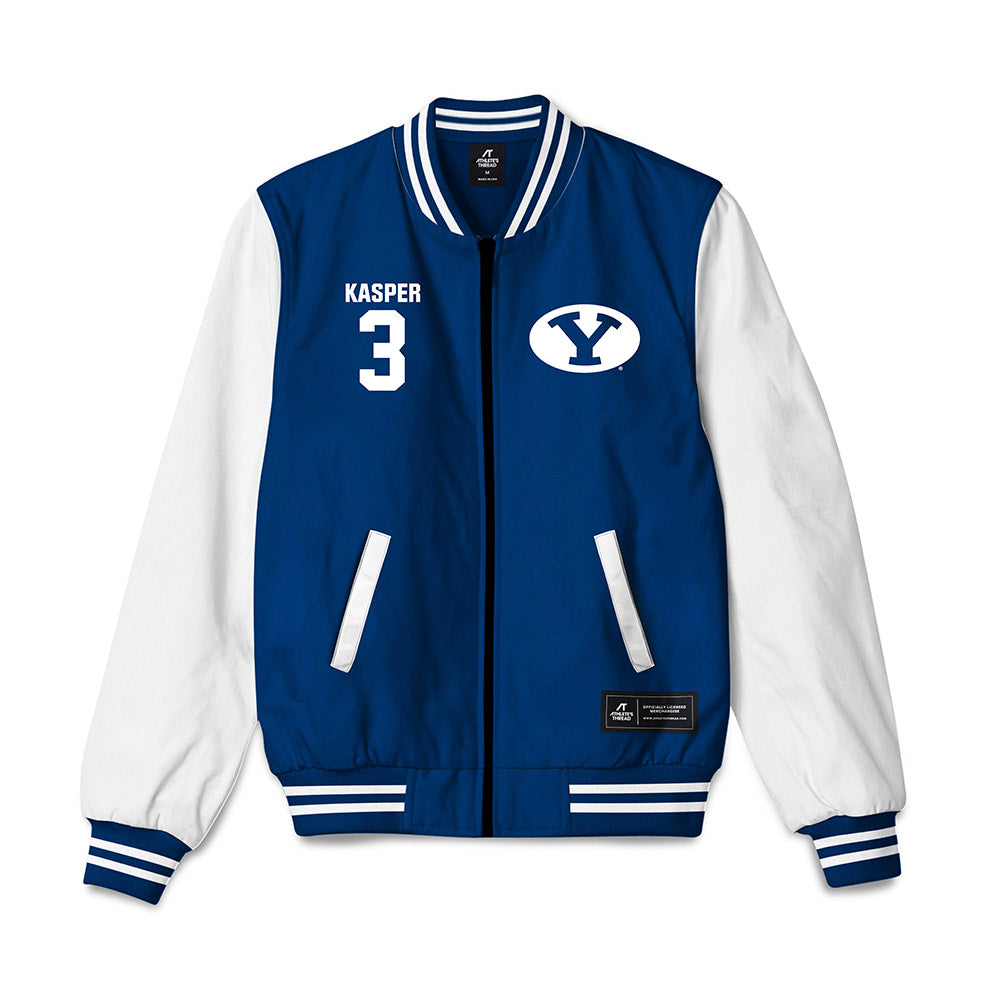 BYU - NCAA Football : Kyler Kasper - Bomber Jacket-0