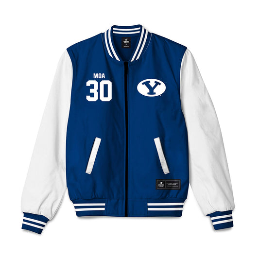 BYU - NCAA Football : Sione Moa - Bomber Jacket-0