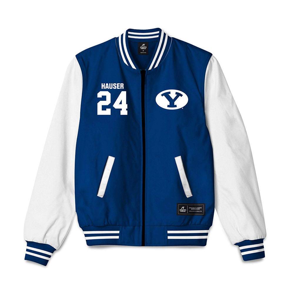 BYU - NCAA Men's Volleyball : Cole Hauser - Bomber Jacket-0