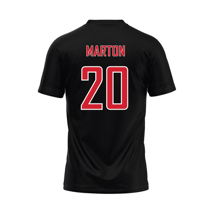 UNLV - NCAA Baseball : Ryan Marton - Black Baseball Jersey-1