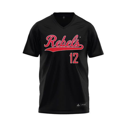 UNLV - NCAA Baseball : Parker Dillhoff - Black Baseball Jersey-0