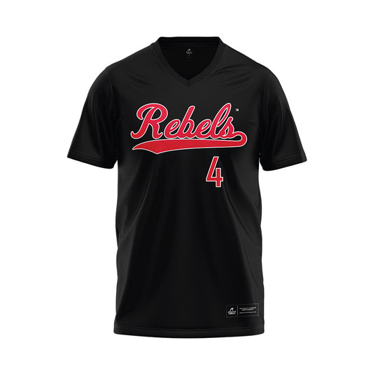 UNLV - NCAA Baseball : Jack Salmon - Black Baseball Jersey-0