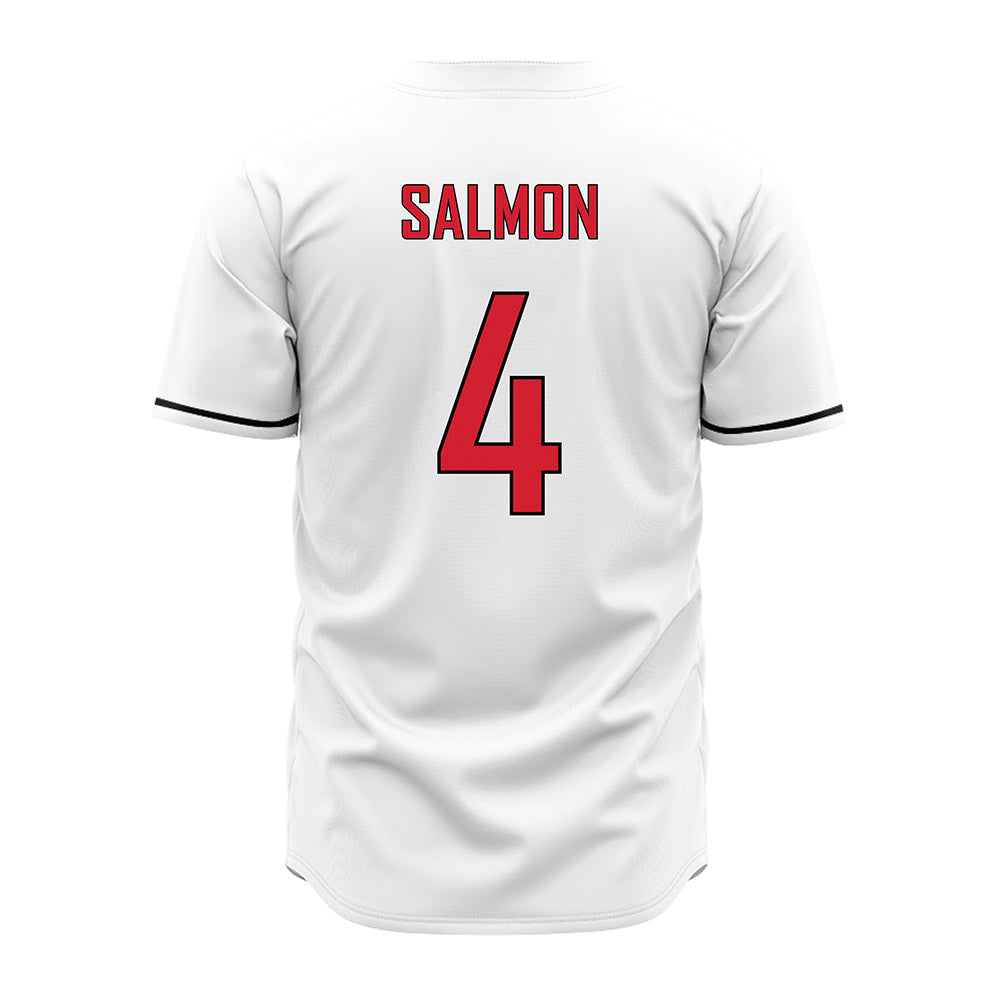 UNLV - NCAA Baseball : Jack Salmon - White Jersey-1