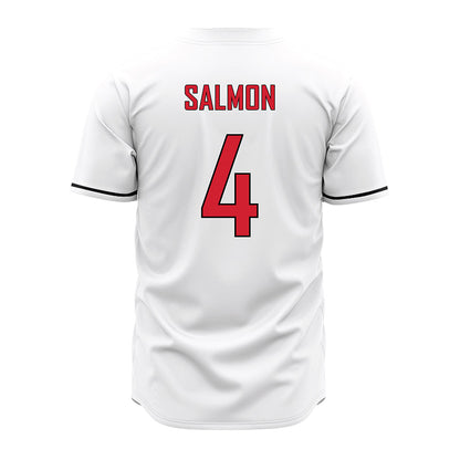 UNLV - NCAA Baseball : Jack Salmon - White Jersey-1