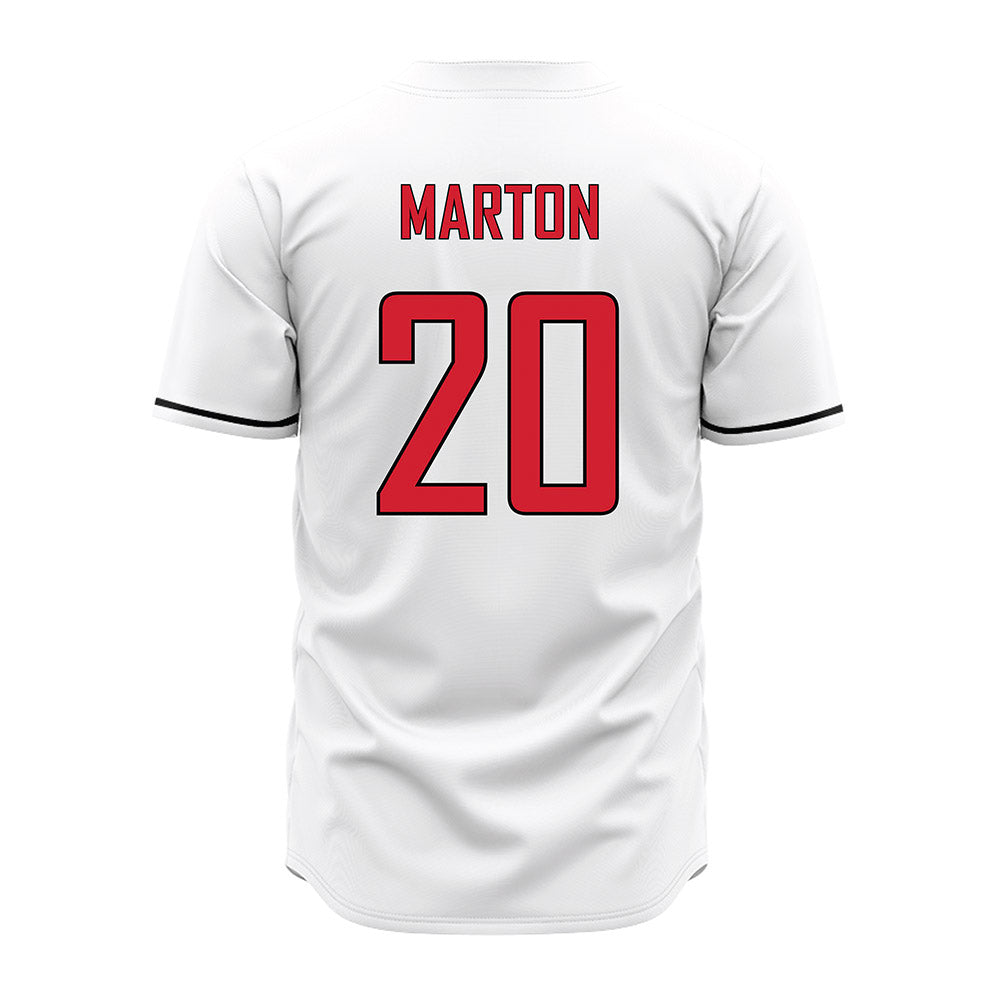 UNLV - NCAA Baseball : Ryan Marton - White Jersey-1