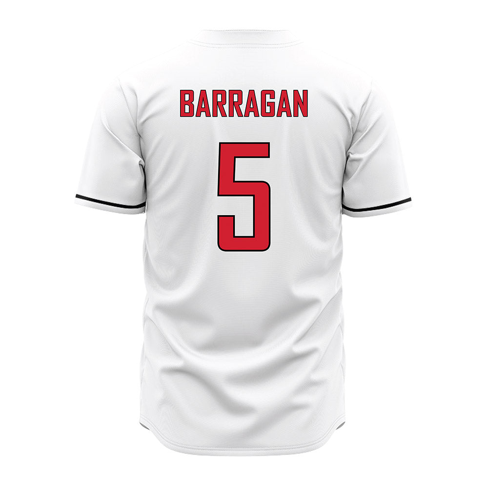 UNLV - NCAA Baseball : Drew Barragan - White Jersey-1