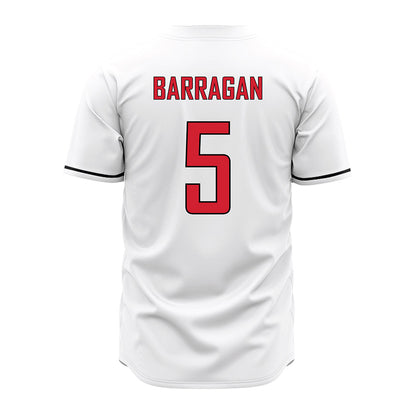 UNLV - NCAA Baseball : Drew Barragan - White Jersey-1