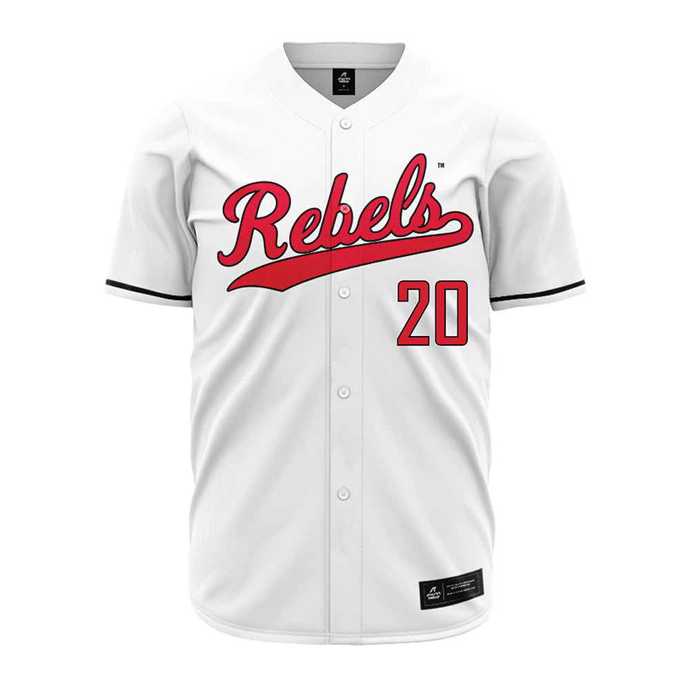 UNLV - NCAA Baseball : Ryan Marton - White Jersey-0