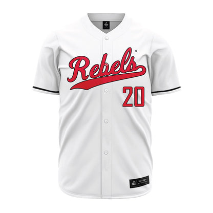 UNLV - NCAA Baseball : Ryan Marton - White Jersey-0