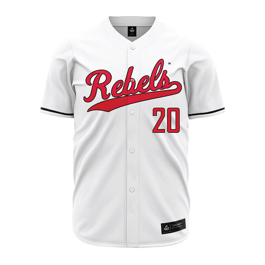 UNLV - NCAA Baseball : Ryan Marton - White Jersey-0