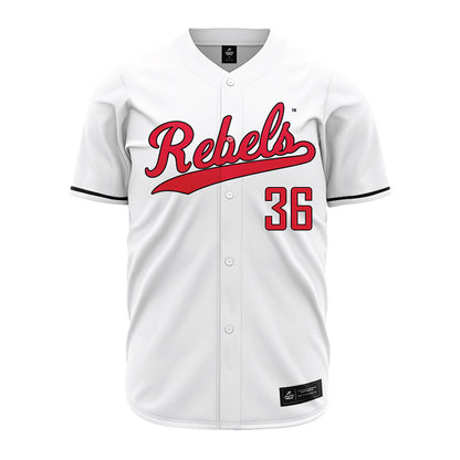 UNLV - NCAA Baseball : Caden Richards - White Jersey-0