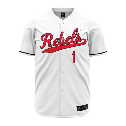 UNLV - NCAA Baseball : Jase Evangelista - White Jersey-0