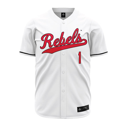 UNLV - NCAA Baseball : Jase Evangelista - White Jersey-0