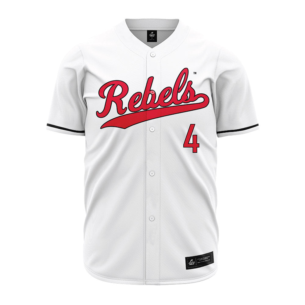 UNLV - NCAA Baseball : Jack Salmon - White Jersey-0