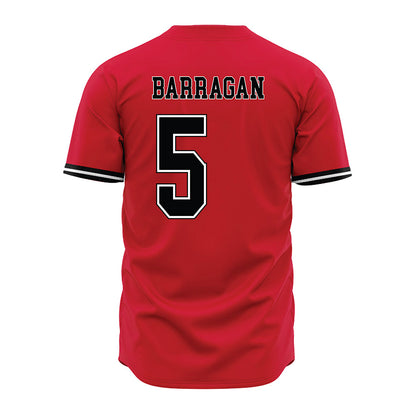 UNLV - NCAA Baseball : Drew Barragan - Red Jersey-1