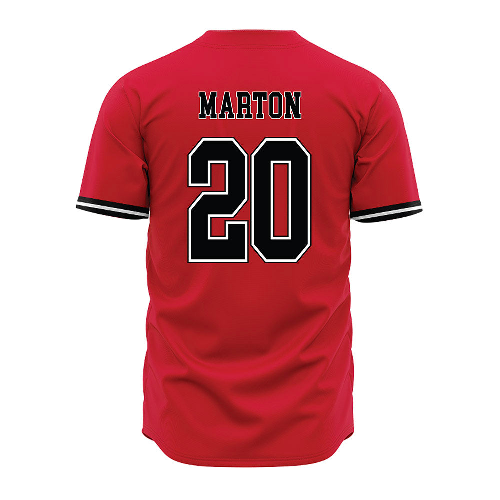 UNLV - NCAA Baseball : Ryan Marton - Red Jersey-1