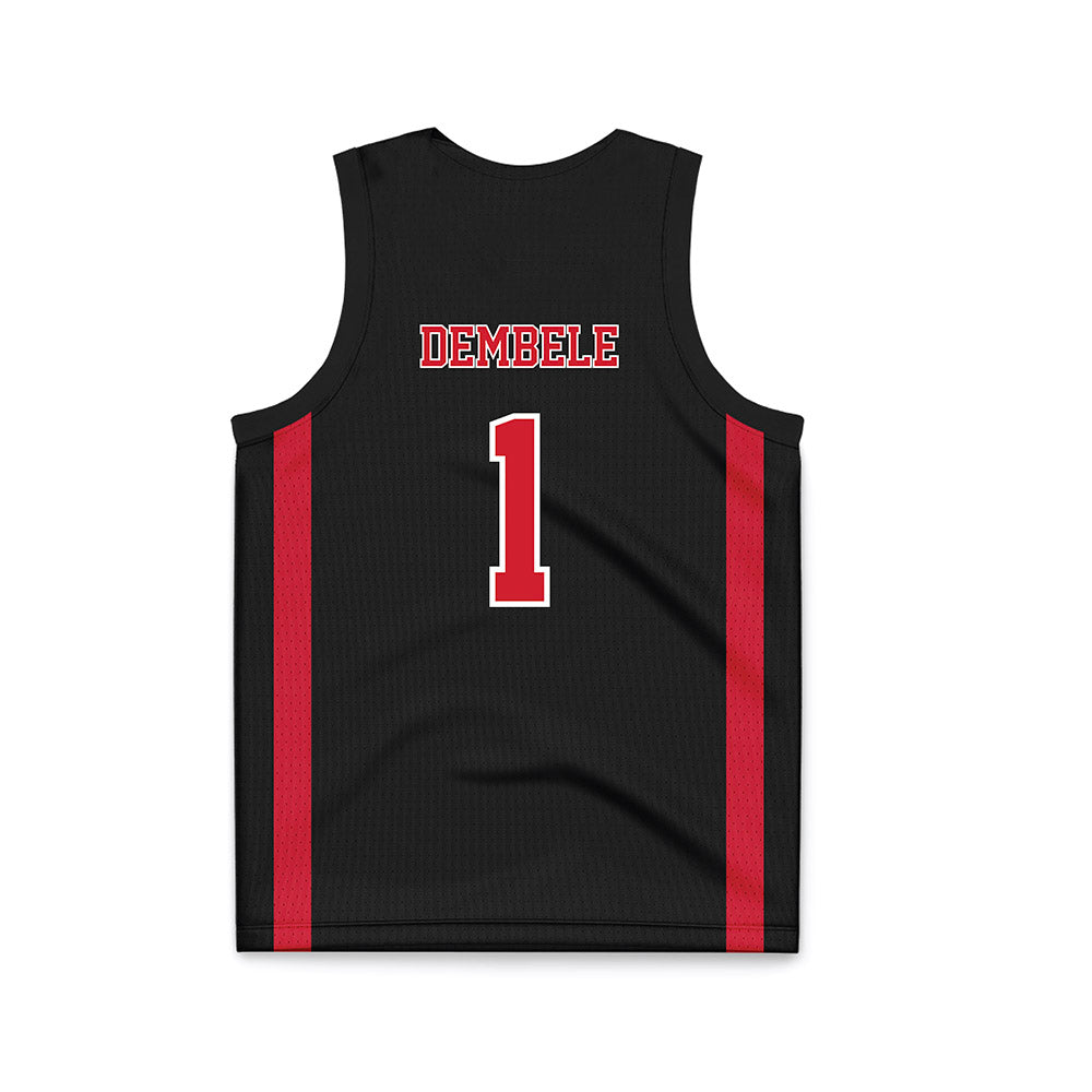 UNLV - NCAA Men's Basketball : Ladji Dembele - Black Basketball Jersey-1