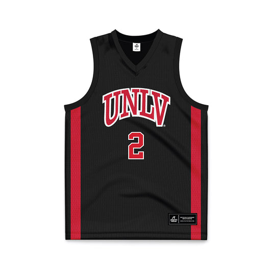 UNLV - NCAA Men's Basketball : Kimani Hamilton - Black Basketball Jersey-0