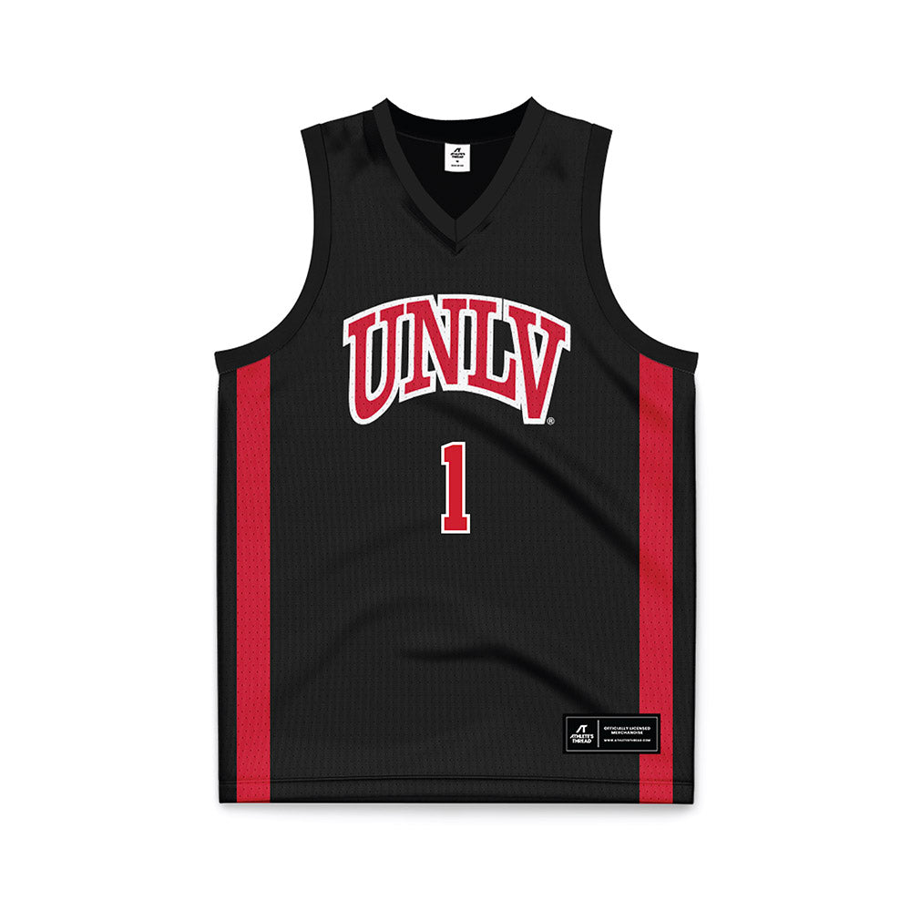 UNLV - NCAA Men's Basketball : Ladji Dembele - Black Basketball Jersey-0