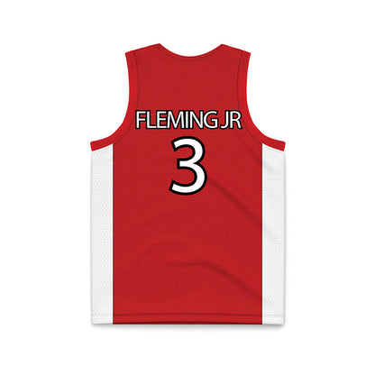 UNLV - NCAA Men's Basketball : Howard Fleming Jr - Red Basketball Jersey-1