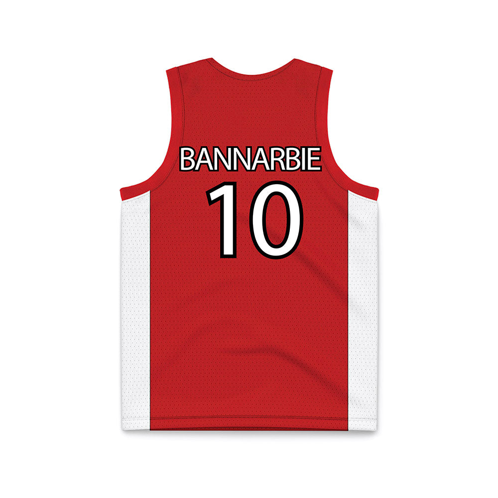 UNLV - NCAA Men's Basketball : Jacob Bannarbie - Red Basketball Jersey-1
