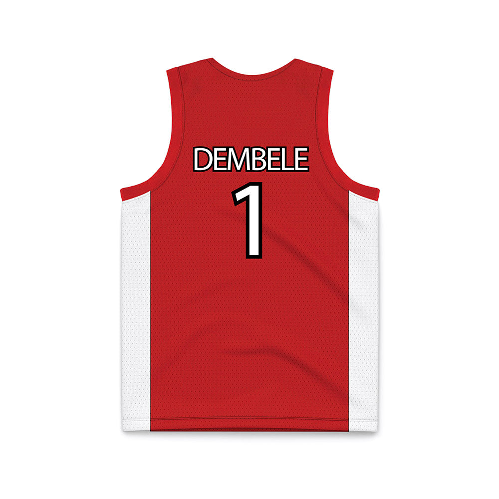 UNLV - NCAA Men's Basketball : Ladji Dembele - Red Basketball Jersey-1