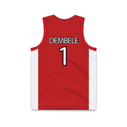 UNLV - NCAA Men's Basketball : Ladji Dembele - Red Basketball Jersey-1