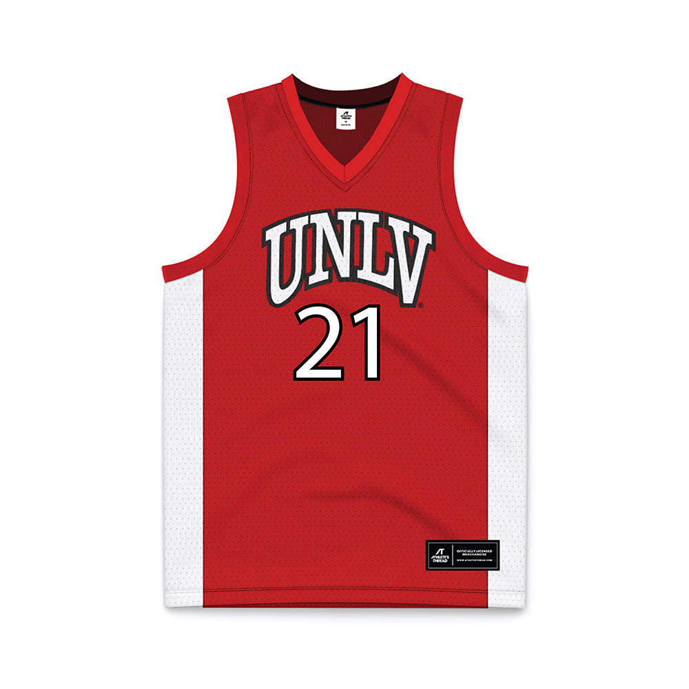 UNLV - NCAA Men's Basketball : Joel Armotrading - Red Basketball Jersey-0