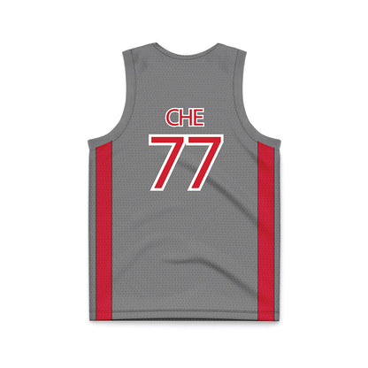 UNLV - NCAA Men's Basketball : Myles Che - Grey Basketball Jersey-1
