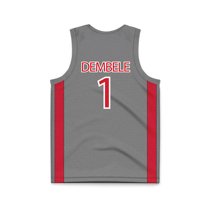 UNLV - NCAA Men's Basketball : Ladji Dembele - Grey Basketball Jersey-1
