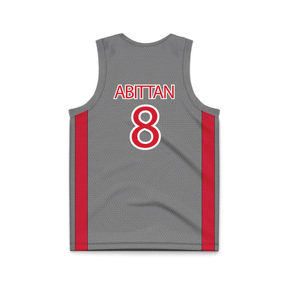 UNLV - NCAA Men's Basketball : Mason Abittan - Grey Basketball Jersey-1