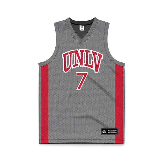 UNLV - NCAA Men's Basketball : Al Green - Grey Basketball Jersey-0