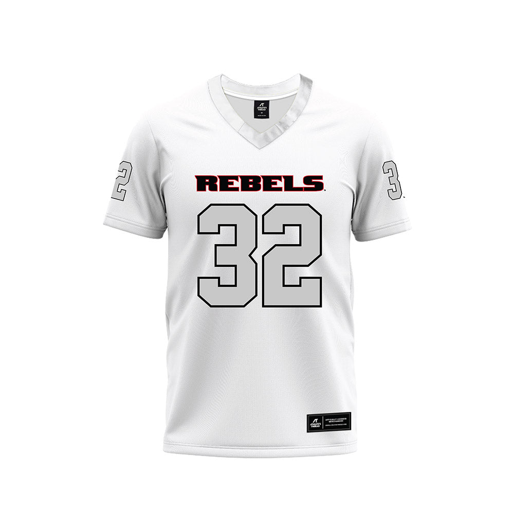UNLV - NCAA Football : Kenji Scanlan - White Football Jersey-0