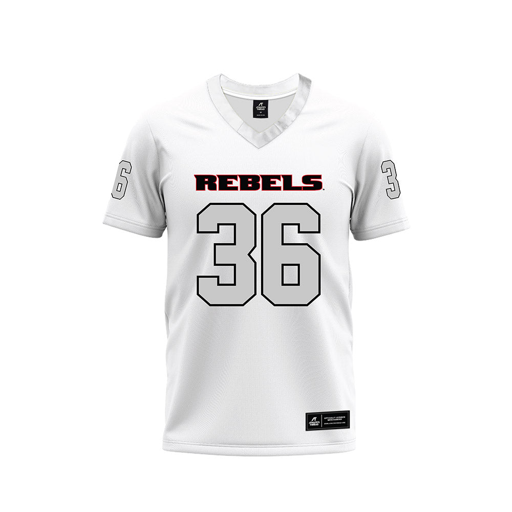 UNLV - NCAA Football : Justin Flowe - White Football Jersey-0