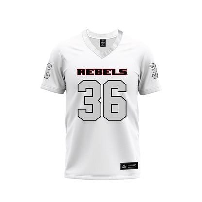 UNLV - NCAA Football : Justin Flowe - White Football Jersey-0