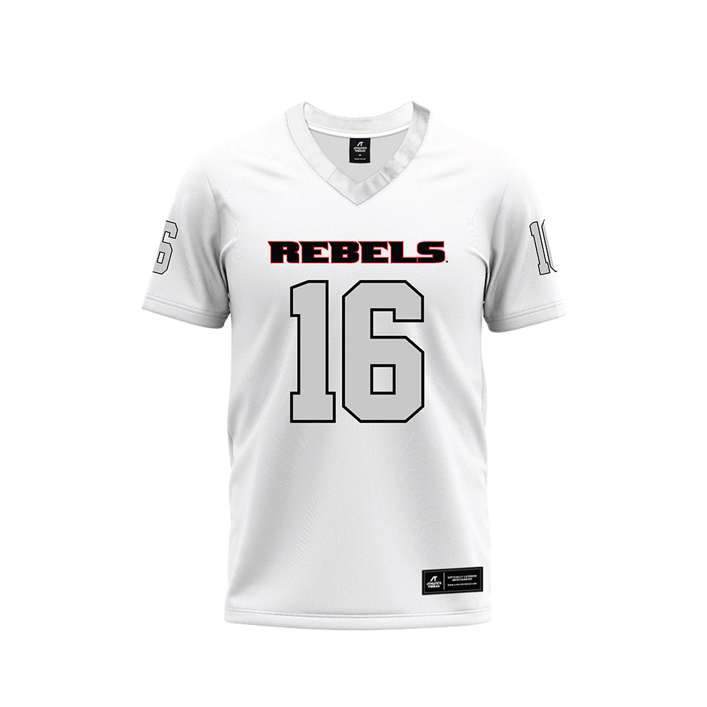 UNLV - NCAA Football : Mohamed Altayeb - White Football Jersey-0