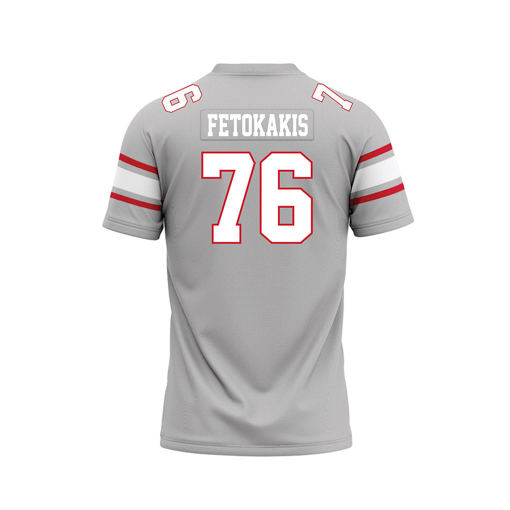 UNLV - NCAA Football : Chrysanthos Fetokakis - Grey Football Jersey-1