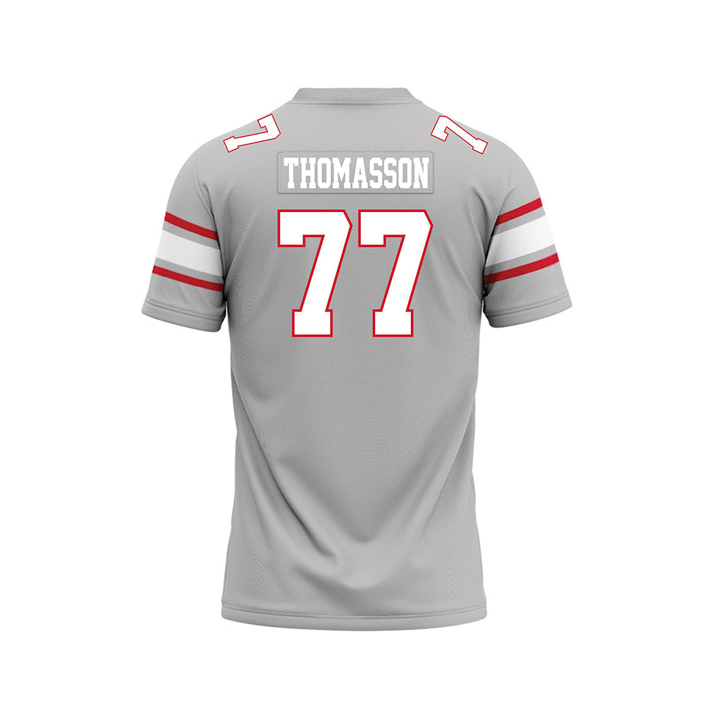 UNLV - NCAA Football : Colton Thomasson - Grey Football Jersey-1