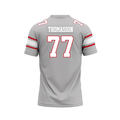 UNLV - NCAA Football : Colton Thomasson - Grey Football Jersey-1